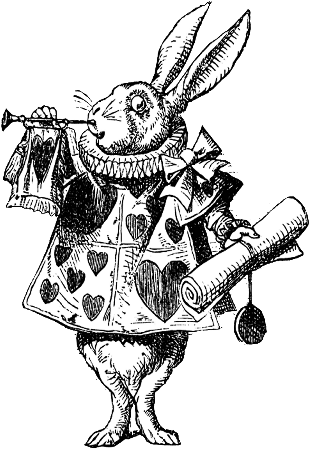 Alice dans Wonderland Lapin PNG Clipart