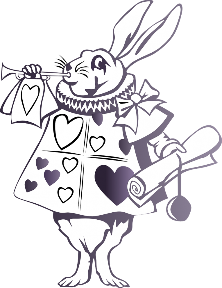 Алиса в стране чудес кролика PNG прозрачное изображение