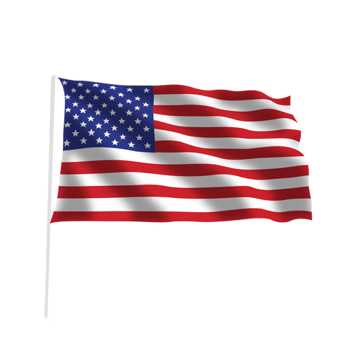 American Flag Logo PNG transparentes Bild