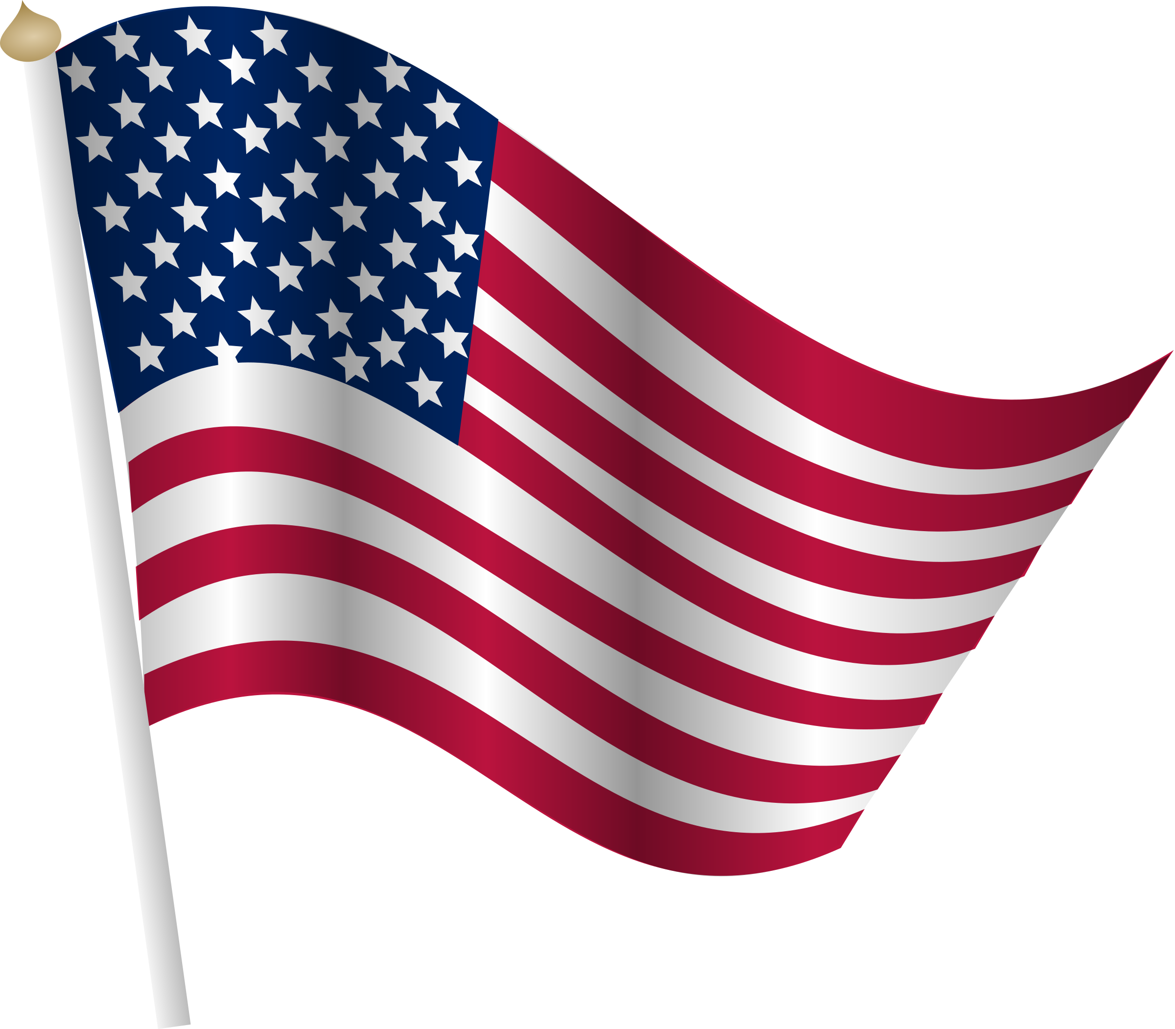 American Flag PNG Background Image