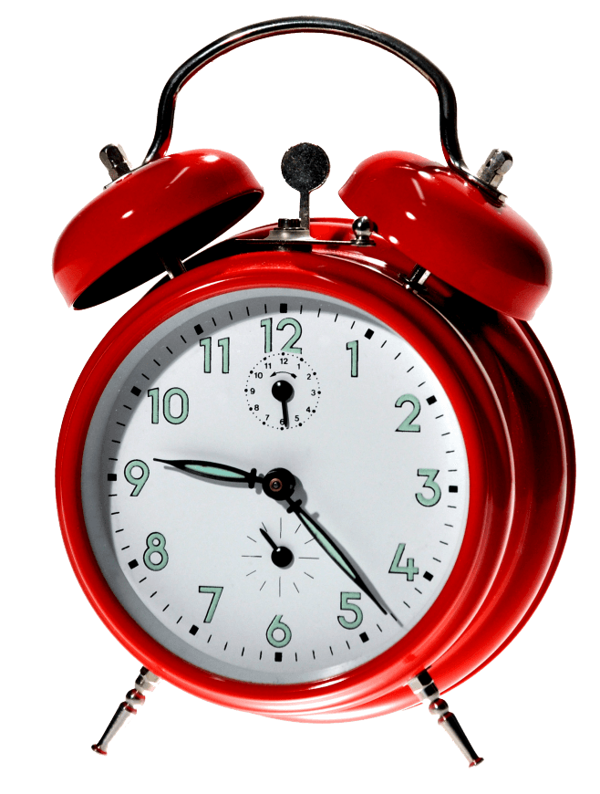 Analog Alarm Clock PNG Transparent