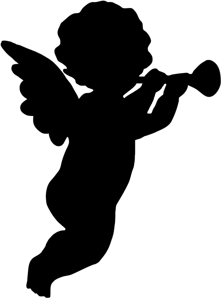 Angel Silhouette PNG File