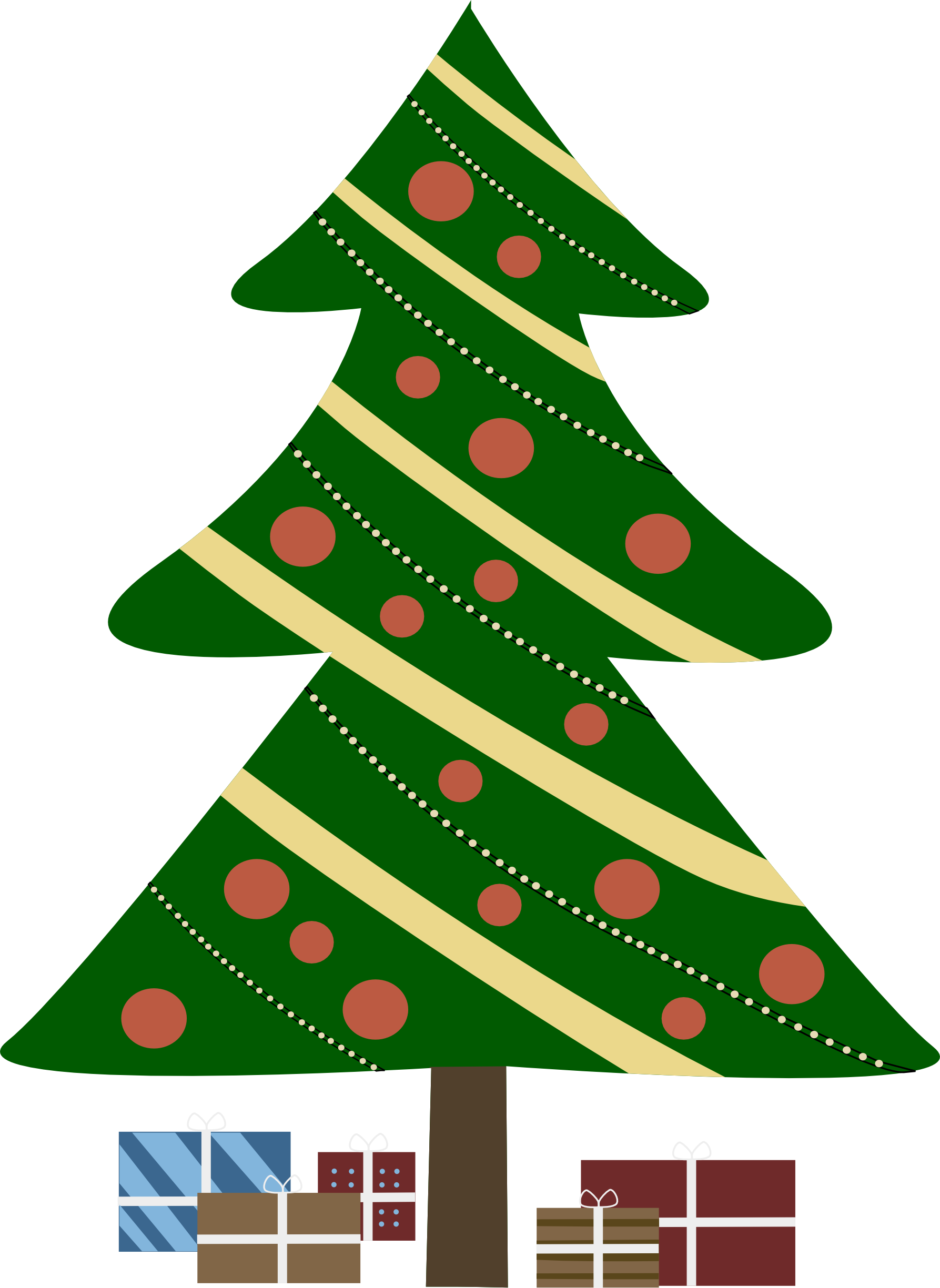Animated Christmas Tree PNG Transparent