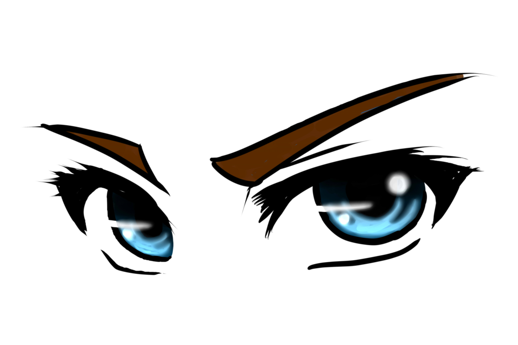 Anime-Augen PNG transparentes Bild