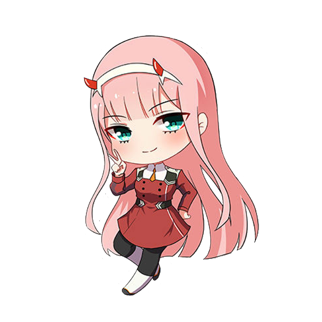 Anime Girl Zero Two PNG Pic