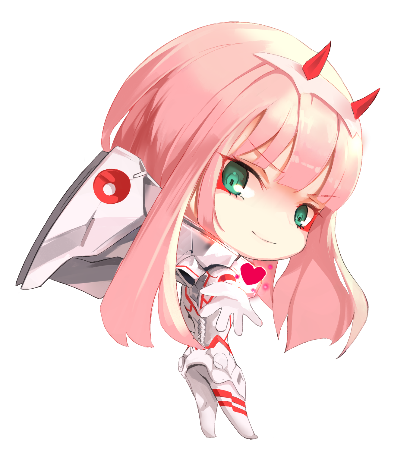 Anime Girl Zero Two Transparent PNG
