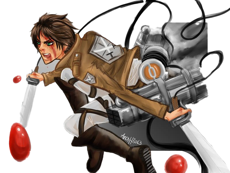Attack On Titan – Eren Yeager PNG Transparent Image