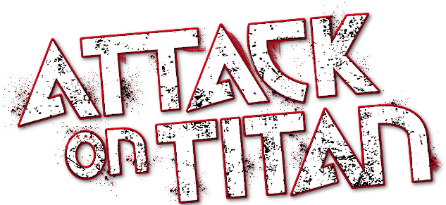 Attack On Titan Word Logo PNG Photos