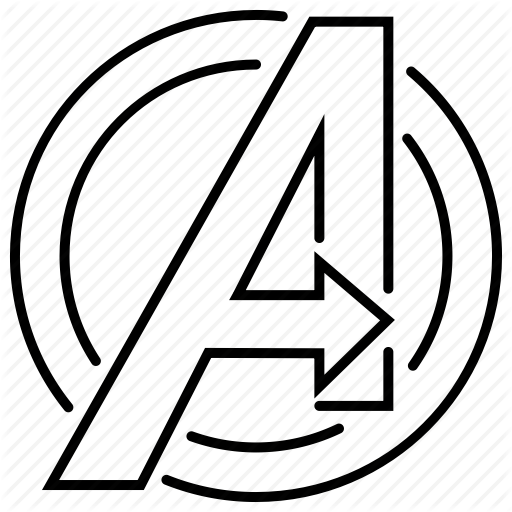Avengers ein Buchstaben-Logo PNG HD
