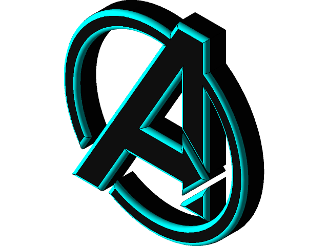 Avengers A Letter Logo PNG Picture