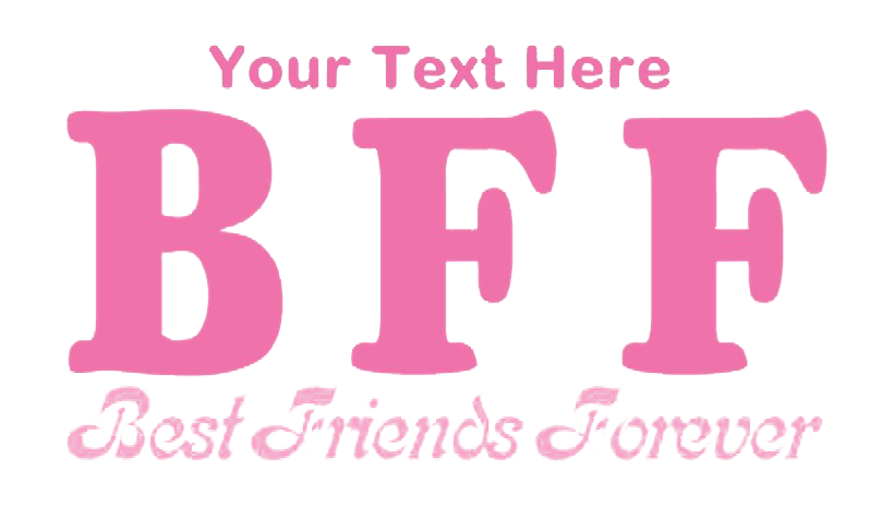 BFF Word PNG Clipart