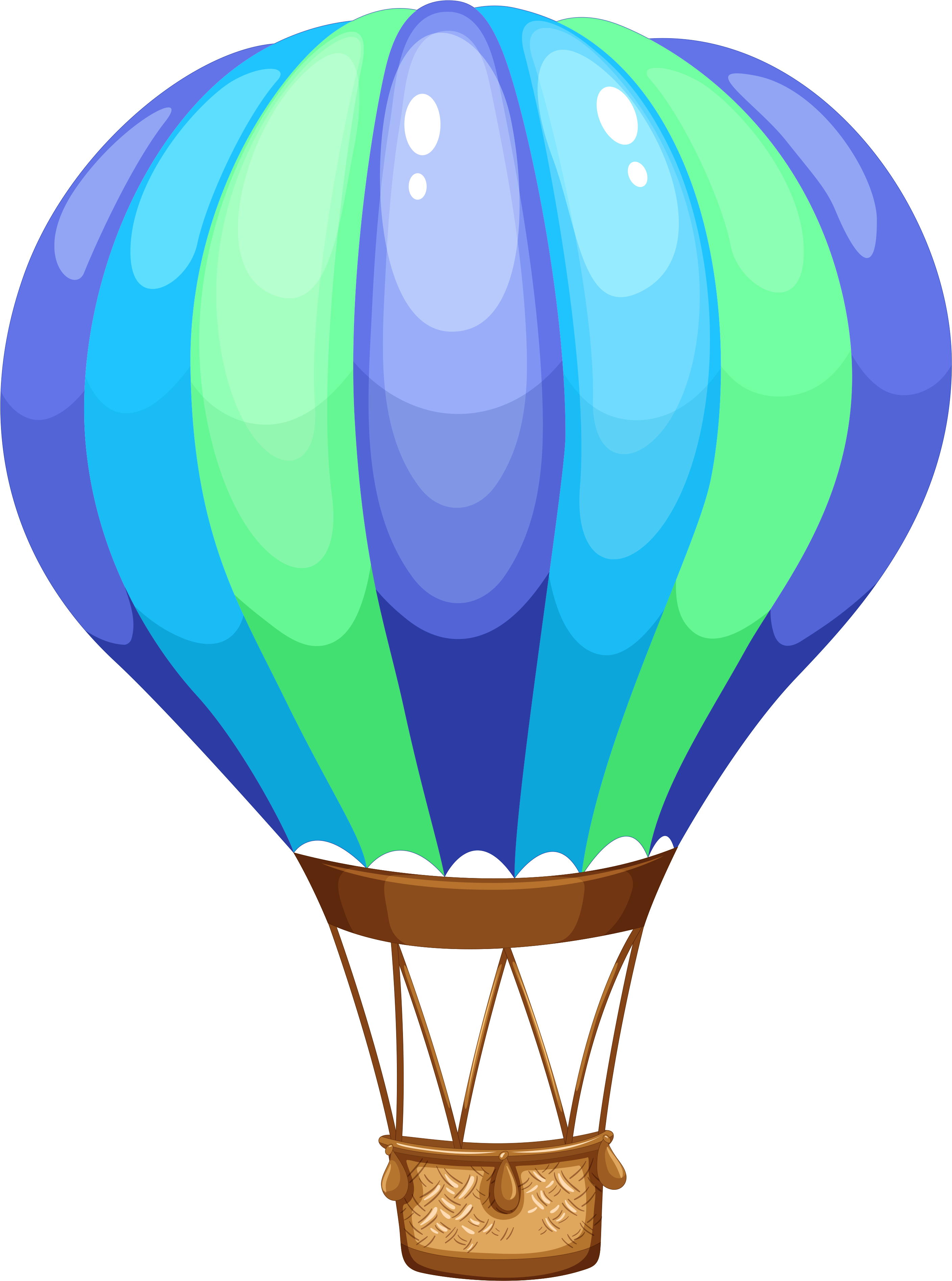 Blue Air Balloon PNG File