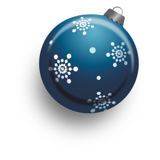 Blue Christmas Bauble PNG Clipart