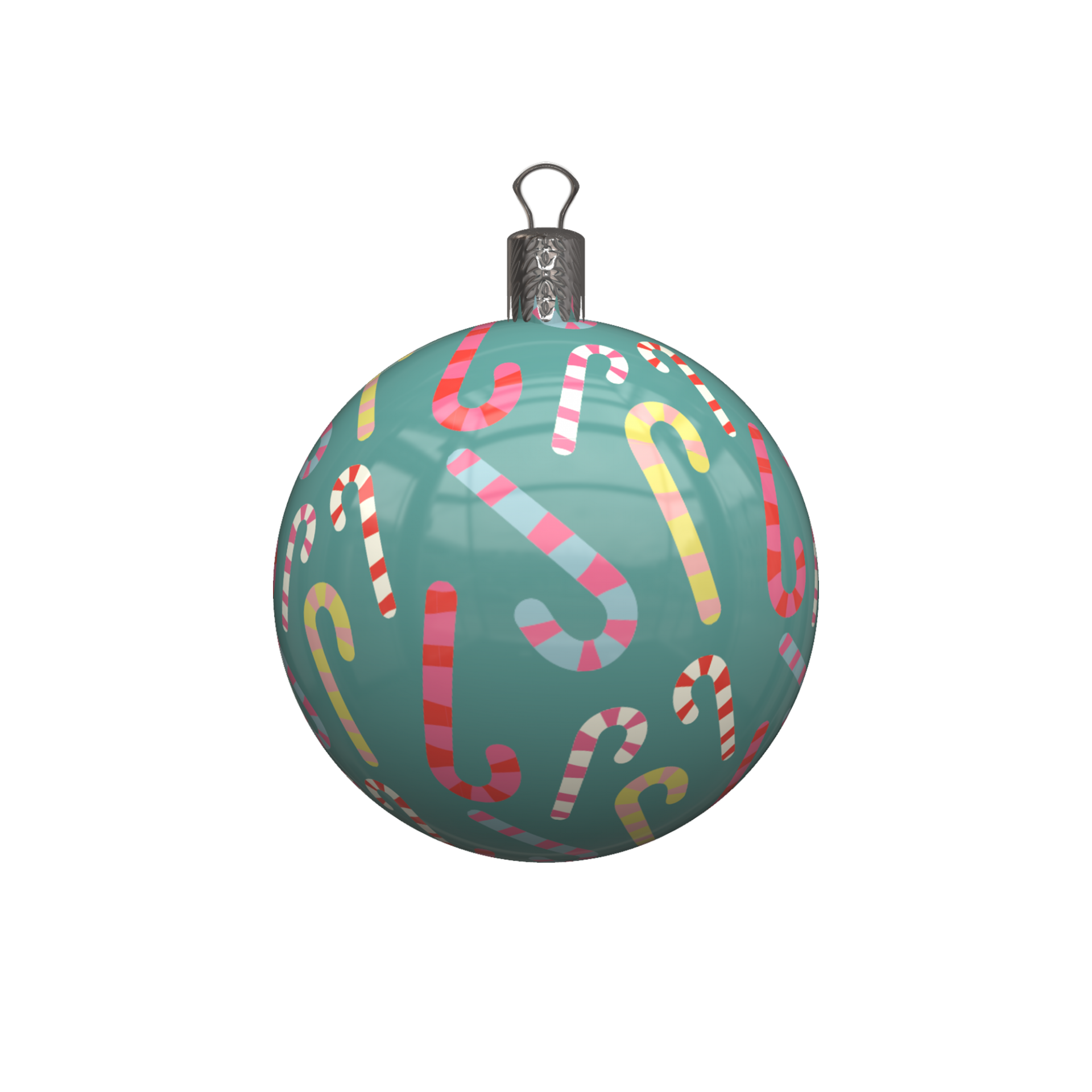 Blue Christmas Bauble PNG HD