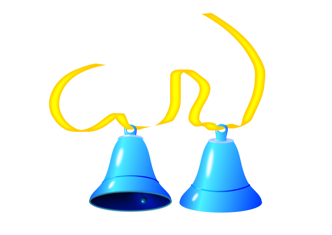 Blue Christmas Bell PNG Pic