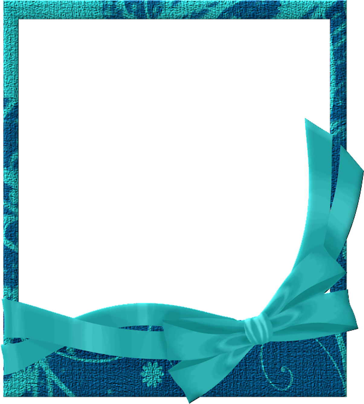 Blue Christmas Frame PNG achtergrondafbeelding