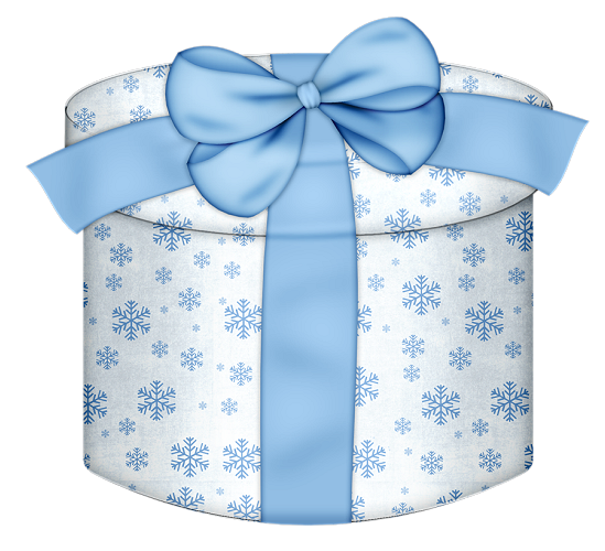 Hadiah natal biru gambar Transparan PNG