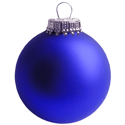 Blue Christmas Ornaments PNG Picture