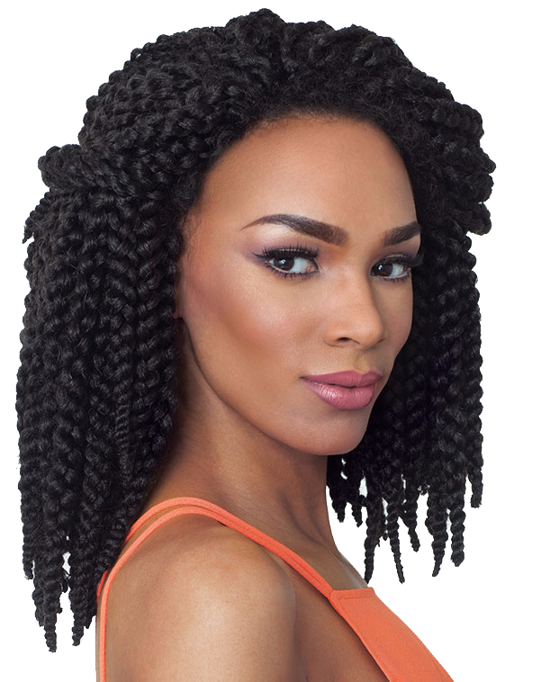 Braids Hairstyle PNG Background Image