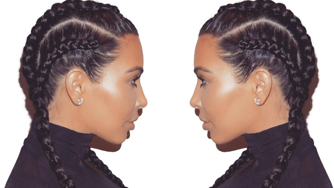 Braids Hairstyle PNG Photo