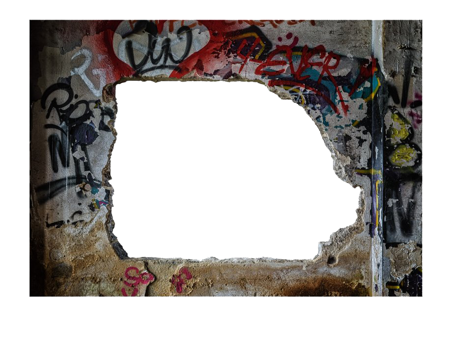 Imagens transparentes de parede quebradas PNG