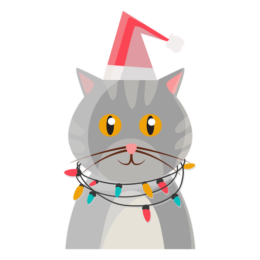 Cat Christmas Background PNG