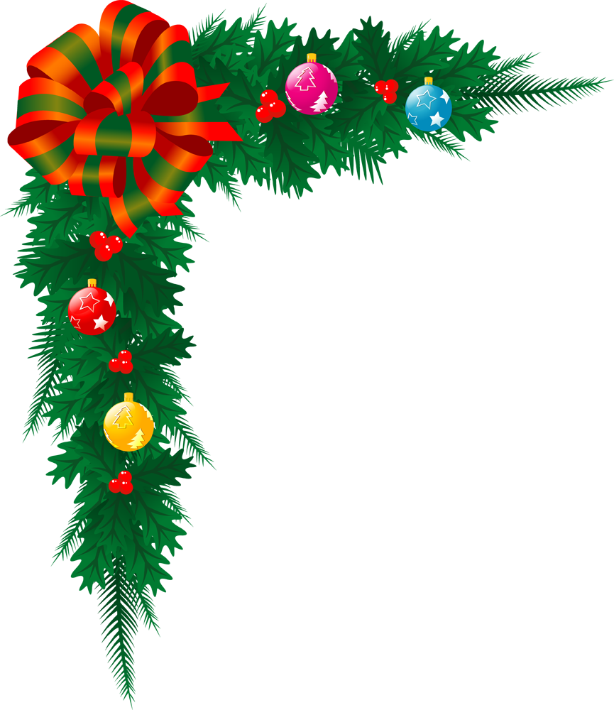 Christmas Branches PNG Transparent Image