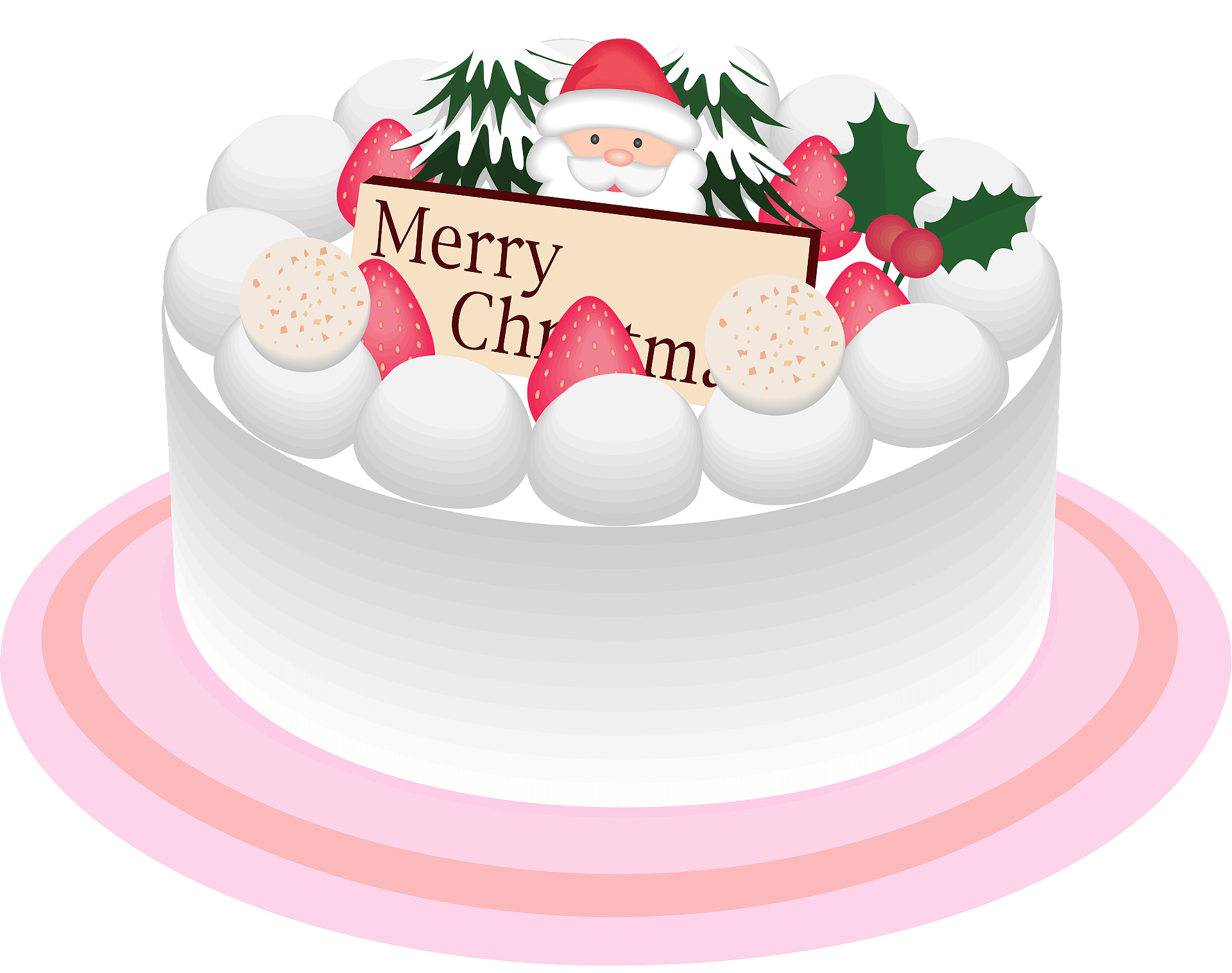 Christmas Cake PNG Transparent Picture