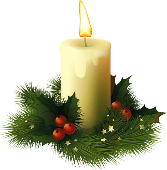 Christmas Candle PNG File