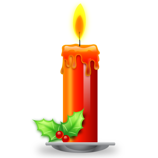 Christmas Candle PNG Photos