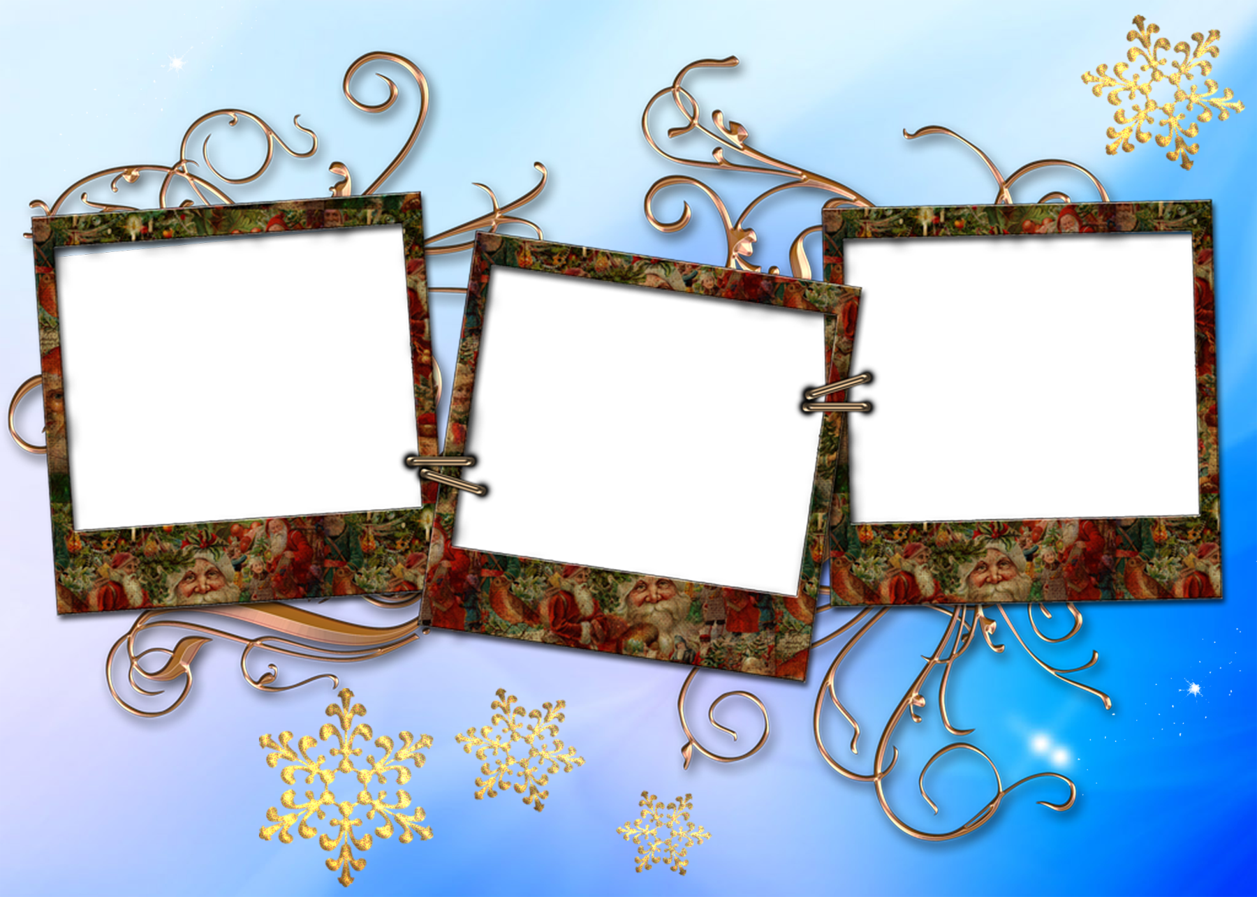 Christmas Collage PNG Transparent Image