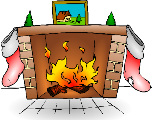 Christmas fireplace PNG Image