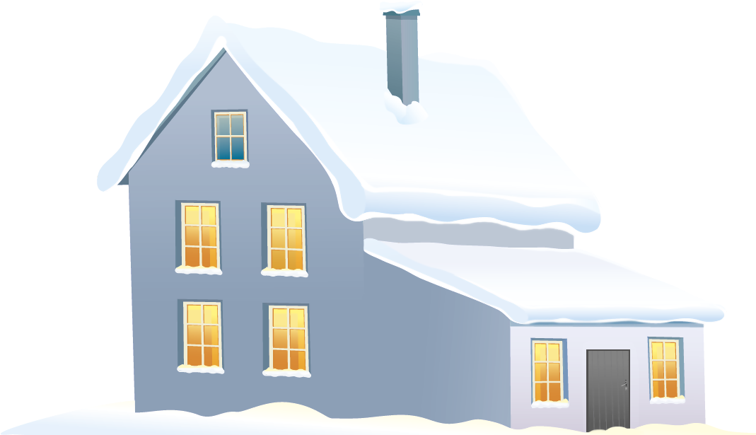 Christmas House Background PNG