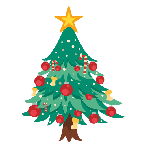 Weihnachtskawaii-Baum-PNG-Datei