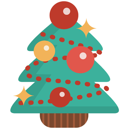 Weihnachtskawaii-Baum PNG-Bild