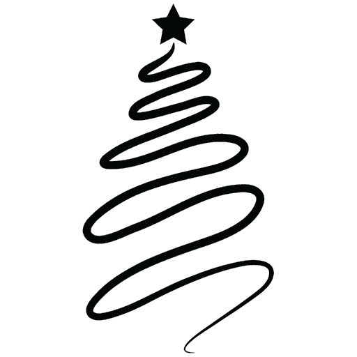 Weihnachten minimalistisches Download PNG-Bild