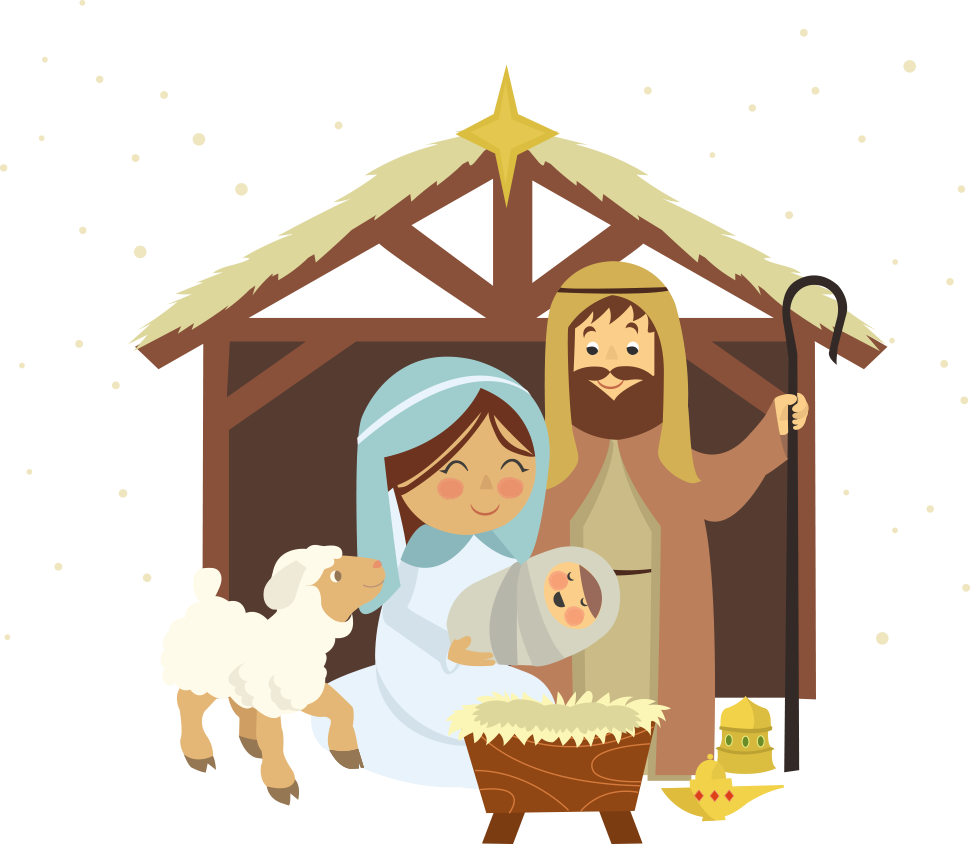 Kerstmis Nativity achtergrond PNG
