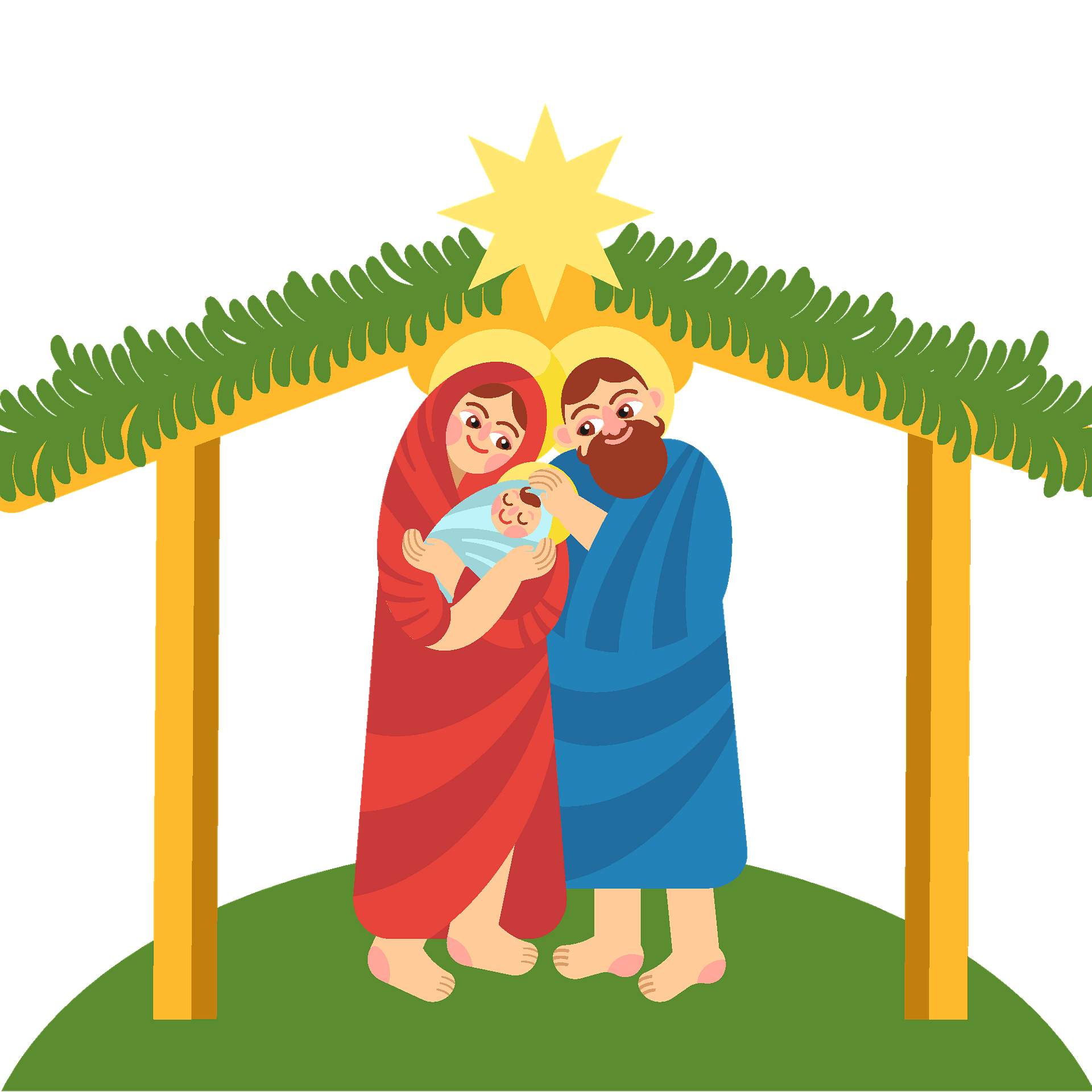 Christmas Nativity PNG-fotos