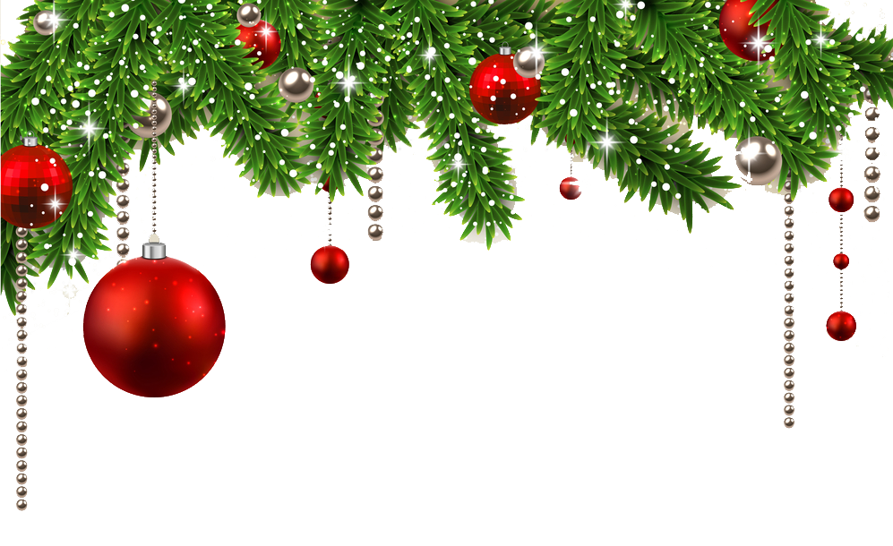 Christmas Ornaments Frame PNG Photos