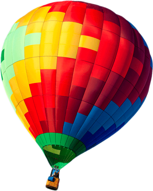 Colorful Air Balloon PNG File
