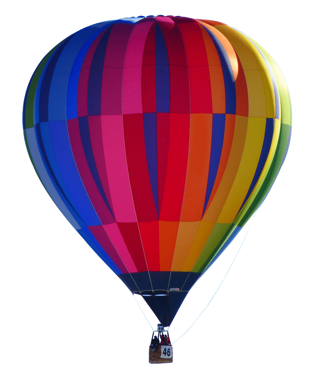 Colorful Air Balloon PNG Transparent Image