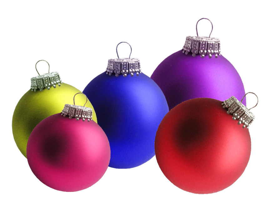Colorful Christmas Bauble PNG Clipart