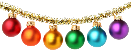 Colorful Christmas Bauble PNG Transparent Picture