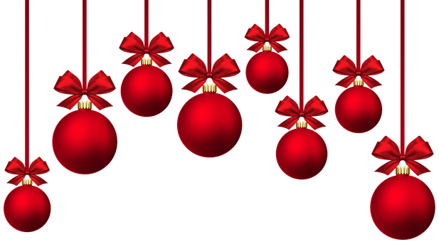 Colorful Christmas Ornaments PNG Picture