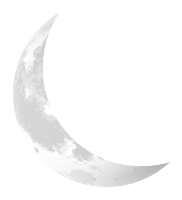 Photo de la luna creciente PNG