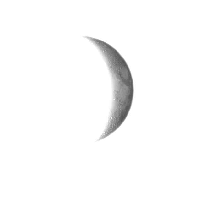 Transparenter Hintergrund von Crescent Moon
