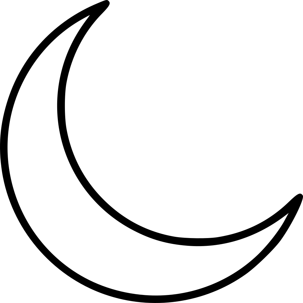 Luna creciente transparente PNG