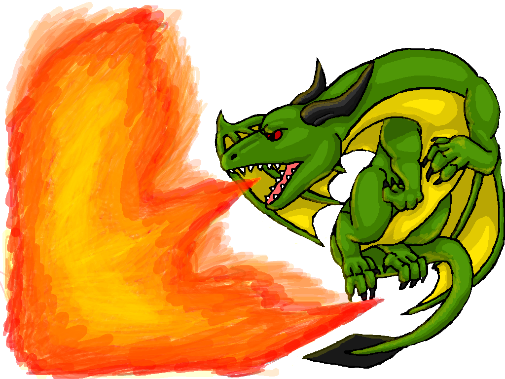 Dragon feu flamme PNG Clipart