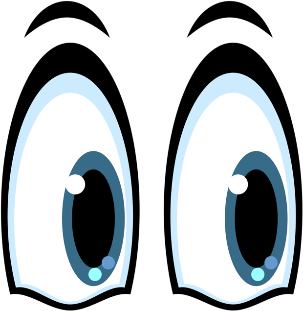 Expresión de ojos de dibujos animados archivo PNG