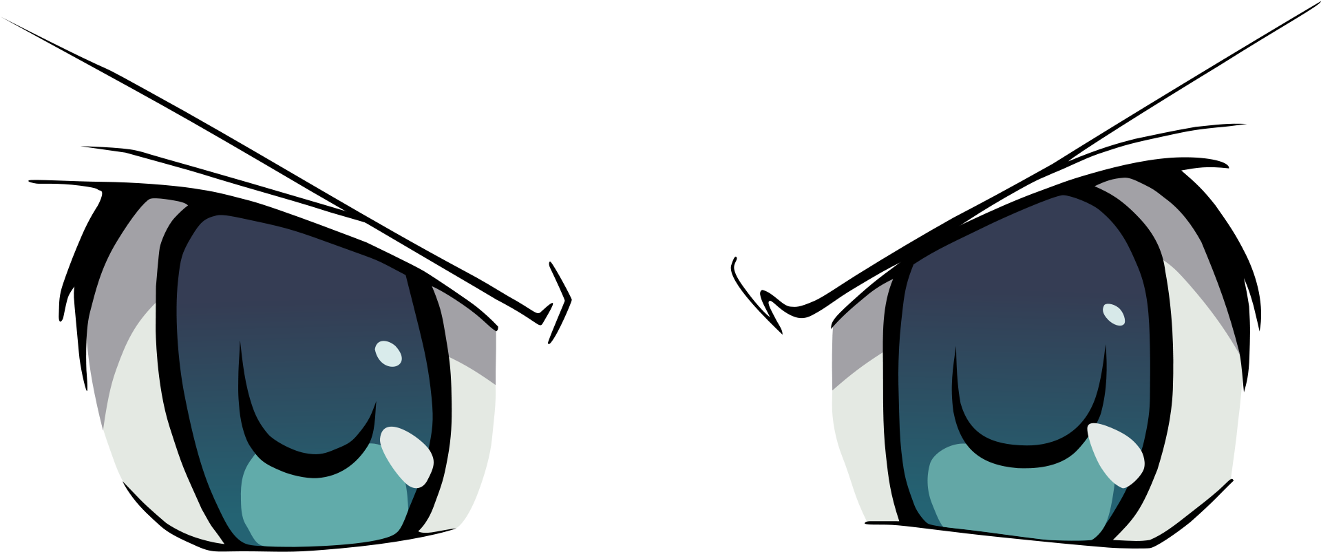 Expressão dos olhos dos desenhos animados PNG imagem transparente